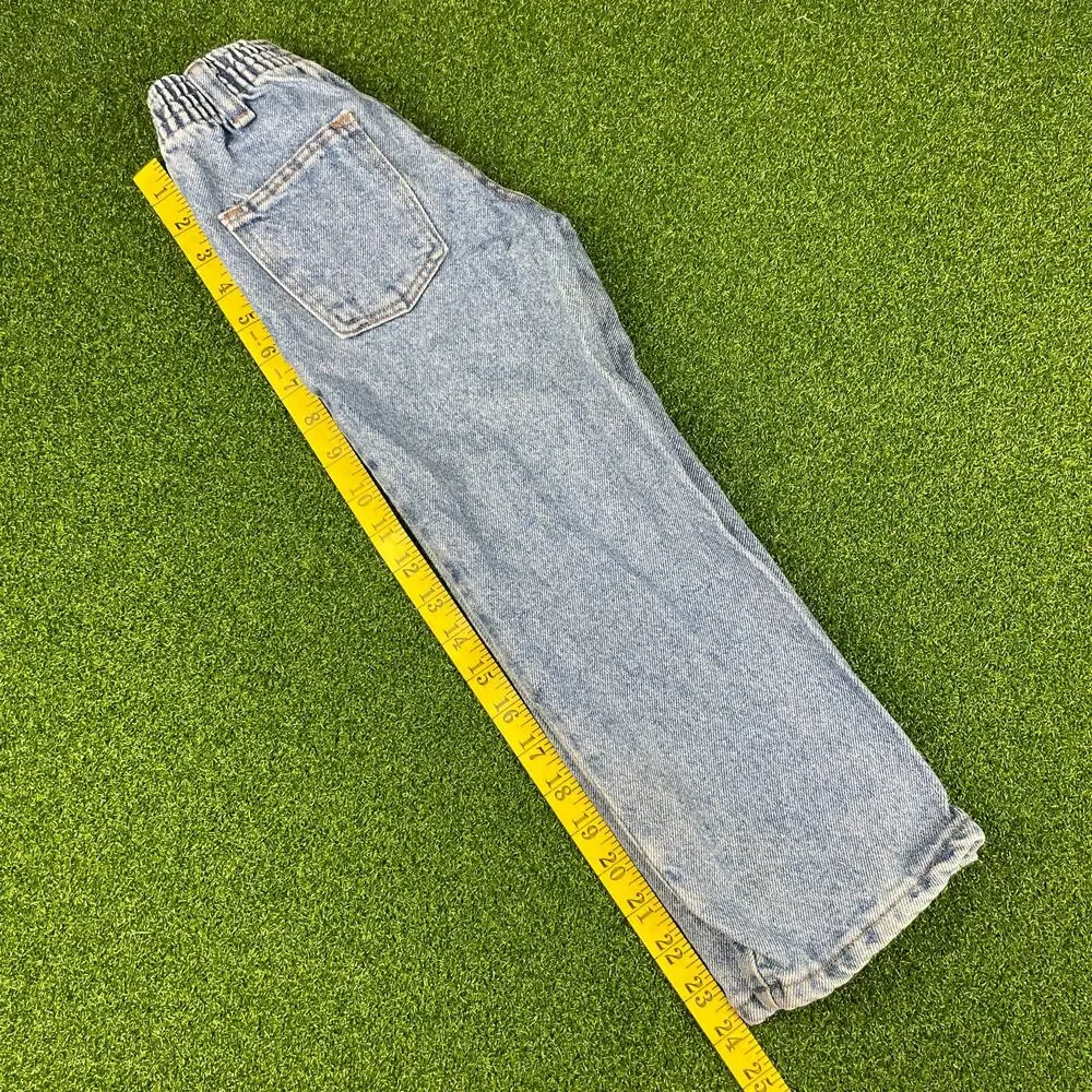 Vintage Rustler Toddler Blue Light Wash Denim Straight Leg Jeans Sz 4 Slim
